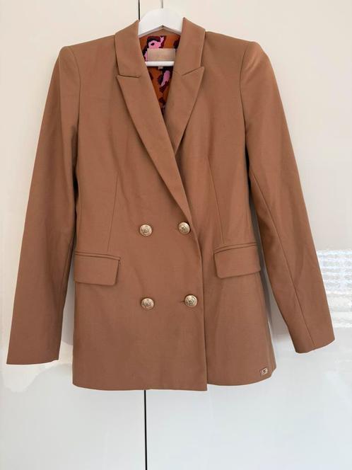 Bruine blazer van Josh V, Kleding | Dames, Jasjes, Kostuums en Pakken, Gedragen, Jasje, Maat 36 (S), Bruin, Ophalen of Verzenden