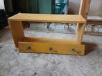 Kapstok met wandplank voor kinderkamer, Huis en Inrichting, Woonaccessoires | Kapstokken, Ophalen, Gebruikt, Hout, Kinderkapstok