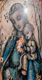 Antiek schilderij van M.J Hummel - 18cm x 14cm ongeveer 1935, Antiek en Kunst, Antiek | Religie, Ophalen of Verzenden