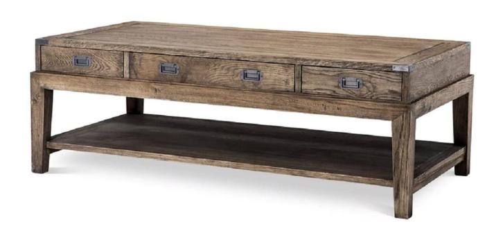 NIEUWE SALONTAFEL Eichholtz Military SMOKED OAK -1000 euro, Huis en Inrichting, Woonaccessoires | Overige, Nieuw, Ophalen