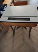 Vintage Schoolbank met Stoel, Ophalen of Verzenden, Gebruikt, Bureau