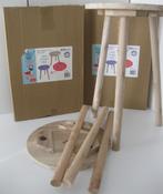 Hoomstyle Bijzettafel / Kruk "Thomas" 46,5 cm x 30 cm 2 stuk, 45 tot 60 cm, Minder dan 55 cm, Rond, Nieuw