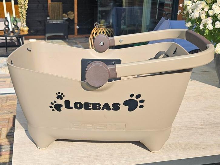 Basil Hondenfietsmand - Stuurbevestiging, Fietsen en Brommers, Fietsaccessoires | Fietsmanden, Zo goed als nieuw, Fietsmand, Stuurbevestiging