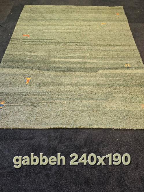 Perzisch Tapijt Gabbeh 240x190 wollen vloerkleed, Huis en Inrichting, Stoffering | Tapijten en Kleden, Zo goed als nieuw, 150 tot 200 cm