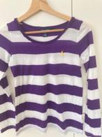 Dunne wit-paarse longsleeve van Ralph Lauren mt. 140/146/152, Meisje, Nieuw, Ophalen of Verzenden, Shirt of Longsleeve