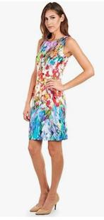 Joseph Ribkoff prachtig gekleurde stretch jurk mt 46, Kleding | Dames, Jurken, Overige kleuren, ., Maat 46/48 (XL) of groter, Joseph Ribkoff
