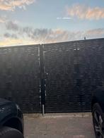 Zwarte tuinpoort, Ophalen, Gebruikt, 150 tot 200 cm, 200 cm of meer