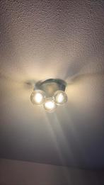 Qazqa Plafondlamp 3-staps dimbaar, Ophalen, Zo goed als nieuw, Metaal