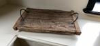 Driftwood plateau stoer sober landelijk, Ophalen of Verzenden, Zo goed als nieuw, Rechthoekig, Hout
