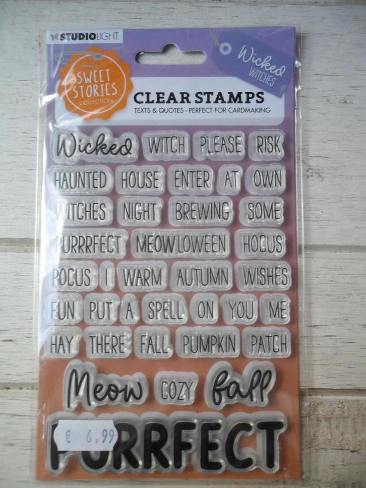Studio Light Wicked Witches Stempel set, Hobby en Vrije tijd, Stempelen, Nieuw, Clearstamp, Ophalen of Verzenden