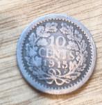 10 cent munt 1915, Postzegels en Munten, Munten | Nederland, Ophalen of Verzenden, Koningin Wilhelmina, 10 cent