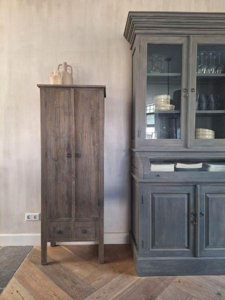 Landelijke 2 deurs kast 160 cm hoog (Nieuw), Huis en Inrichting, Kasten | Buffetkasten, Nieuw, 200 cm of meer, 150 tot 200 cm