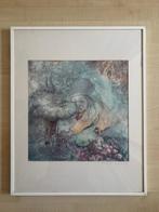 KATRIEN VAN DER GRIENT Originele aquarel potlood illustratie, Antiek en Kunst, Ophalen of Verzenden
