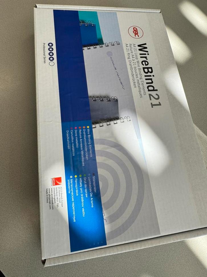 GBC MultiBind Draadruggen Zilver 8mm (100), Diversen, Schrijfwaren, Nieuw, Ophalen of Verzenden