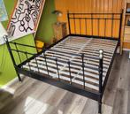 Svelvik spijlen bed, IKEA, 160x200 inclusief lattenbodems, Huis en Inrichting, Ophalen, Zwart, Tweepersoons, Zo goed als nieuw