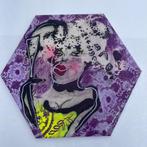 Schilderij Marcel de With - Maidemoiselle Paris 50x50cm, Ophalen of Verzenden