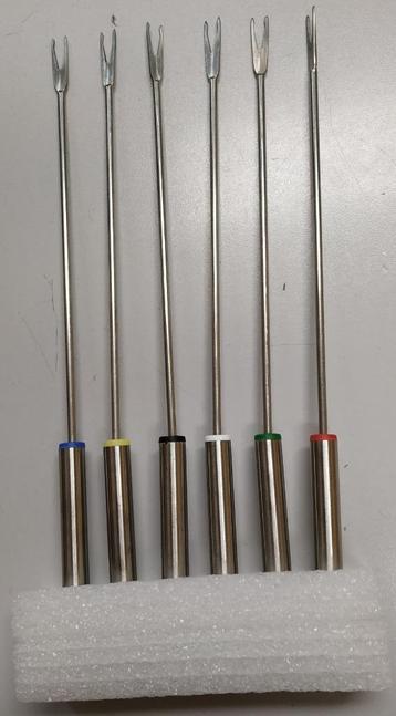 Te Koop: Zes fondue vorken en een deksel, nieuw.  beschikbaar voor biedingen