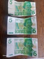3 x 5 Gulden Biljet 1973 - Serie Zonnebloem, Ophalen of Verzenden, 5 gulden, Setje