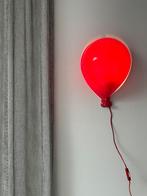Vintage ballon lamp rood, Huis en Inrichting, Lampen | Wandlampen, Ophalen of Verzenden, Zo goed als nieuw, Kunststof