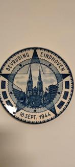Delfts blauw bord bevrijding Eindhoven 1944, Antiek en Kunst, Ophalen