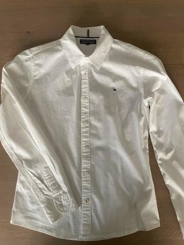 Witte nette blouse van Tommy Hilfiger, maat 152 beschikbaar voor biedingen