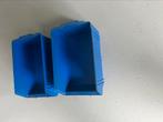 Stapelbak twee stuks blauw, Doe-het-zelf en Verbouw, Kratten en Dozen, Ophalen of Verzenden, Minder dan 35 cm