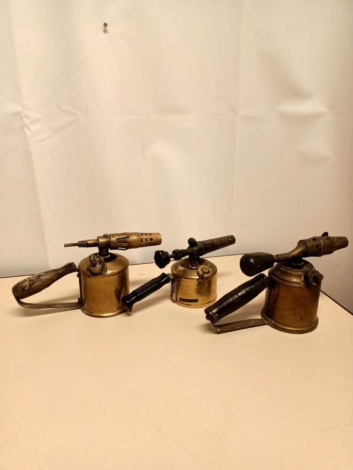 Antieke Verfbranders - Set van 3, Antiek en Kunst, Antiek | Gereedschap en Instrumenten, Ophalen of Verzenden