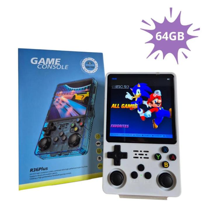 R36 Plus 64GB | Retro Handheld Console | WIFI | Linux, Spelcomputers en Games, Spelcomputers | Overige, Nieuw, Ophalen of Verzenden