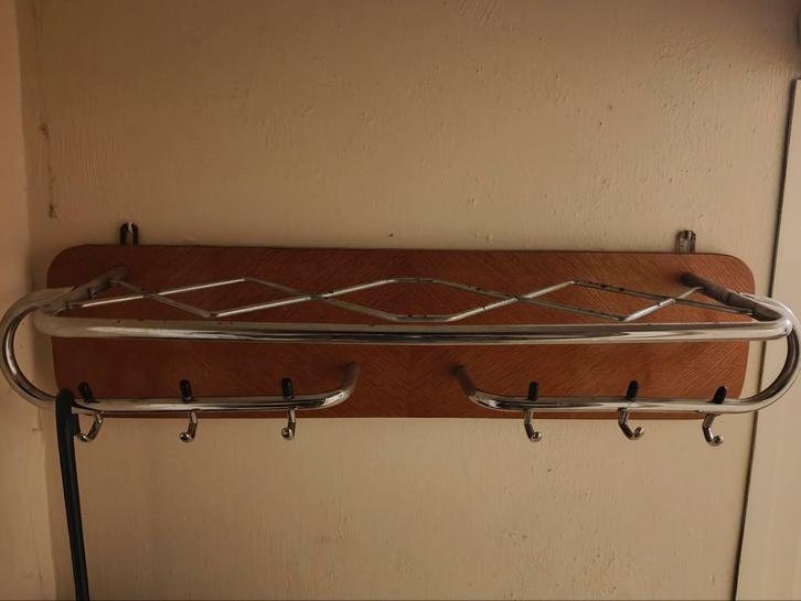 Vintage Wandkapstok met Hoedenplank, Huis en Inrichting, Woonaccessoires | Kapstokken, Gebruikt, Wandkapstok, Minder dan 100 cm
