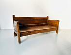 Antique Spanish Chestnut "Siesta" Bench, 19th Century., Verzenden