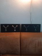2x Tomasucci design kapstok met verchroomde metalen haken., Ophalen of Verzenden, Metaal, Wandkapstok, Minder dan 100 cm
