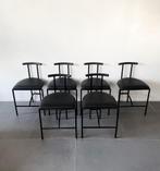 Tokio stoelen van Rodney kinsman brieffeplast 1980 Italië, Huis en Inrichting, Stoelen, Ophalen, Gebruikt, Zwart, Vier