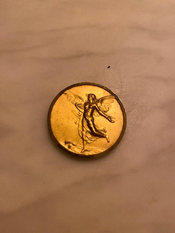 Verguld CACIB San Remo Munt, Postzegels en Munten, Penningen en Medailles, Overige materialen, Buitenland, Ophalen of Verzenden