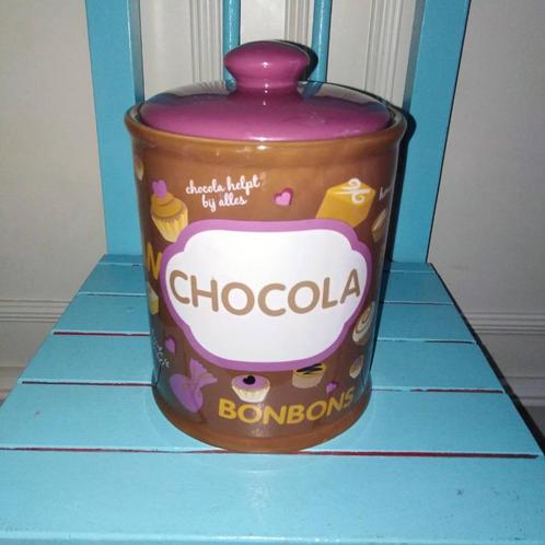 Vrolijk gekleurde voorraadpot voor bonbons en chocolade, Huis en Inrichting, Keuken | Keukenbenodigdheden, Zo goed als nieuw, Ophalen