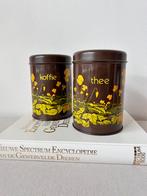 Twee Brabantia voorraadblikken koffie & thee | Vintage, Overige merken, Ophalen of Verzenden, Koffie, Zo goed als nieuw