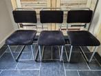 Weekendkorting! 3 originele Gispen stoelen model 101, Huis en Inrichting, Ophalen, Gebruikt, Drie, Zwart