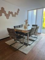 ROFRA Home dining table + 6 chairs, 180x100cm, Huis en Inrichting, Ophalen, 50 tot 100 cm, Zo goed als nieuw, Vijf personen of meer