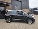 Fiat 500 L 0.9 TwinAir Lounge, Gebruikt, Leder en Stof, Zwart, Origineel Nederlands