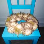 Krans met vogeleieren gemaakt van kunststof, Ophalen, Gebruikt