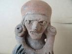 Vintage inheems aardewerk beeld wandbeeld Peru 17cm, Ophalen of Verzenden