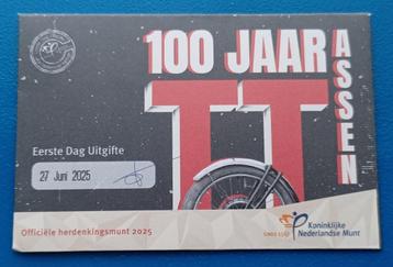 1e Dag Uitgifte 100 jaar TT Assen Vijfje 2025 beschikbaar voor biedingen