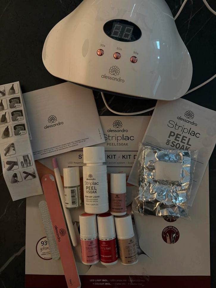 Alessandro Striplac Starter Kit - Zo goed als nieuw!, Sieraden, Tassen en Uiterlijk, Uiterlijk | Cosmetica en Make-up, Zo goed als nieuw