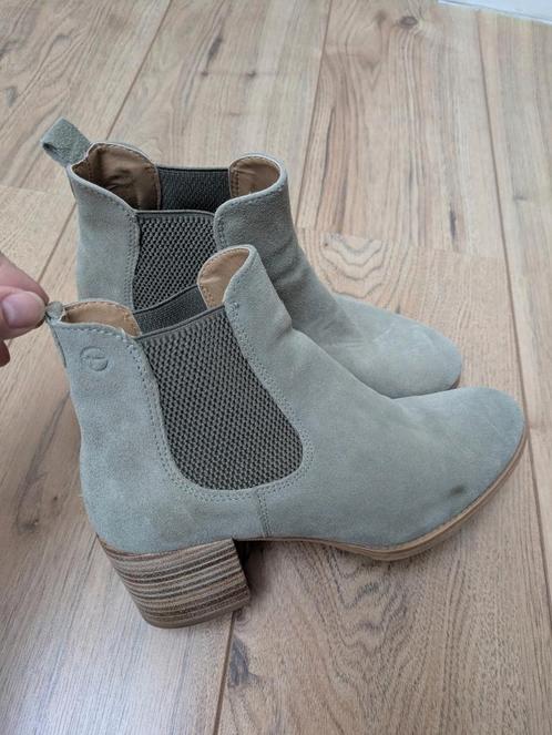 Beige enkellaarsjes Tamaris maat 39, Kleding | Dames, Schoenen, Zo goed als nieuw, Lage of Enkellaarzen, Beige, Verzenden