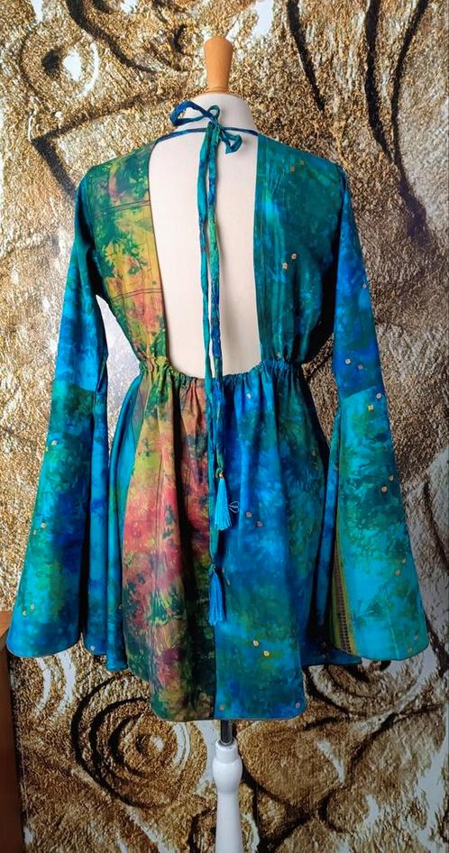 💖Prachtig 100% pure zijde geborduurde blouse M, Kleding | Dames, Jurken, Ophalen of Verzenden