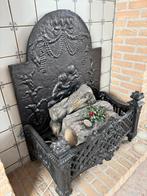 Antiek Haardstel IJzer, Huis en Inrichting, Ophalen, Gebruikt, Inzethaard, Houthaard