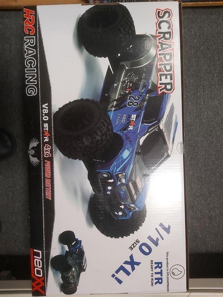 HRC15011BR2-Auto-1/10-XL-Elektrisch-4WD-Monster-Truck-RTR-HR, Hobby en Vrije tijd, Modelbouw | Radiografisch | Auto's, Nieuw, Auto offroad
