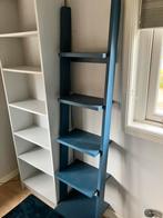 Lichtgrijze boekenkast met 5 schappen, Huis en Inrichting, Ophalen, Gebruikt, 200 cm of meer, 50 tot 100 cm