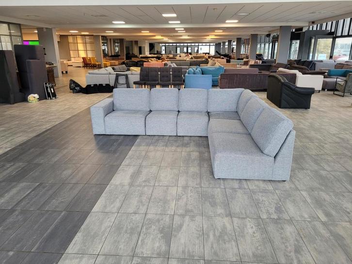 ✅️️️ GEREINIGD grijze hoekbank 335x275 | GRATIS LEVERING, Huis en Inrichting, Banken | Bankstellen, Zo goed als nieuw, Hoekbank