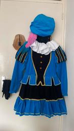 Mooi Turquoise/blauw Pietenjurk -maat M, complete set, Ophalen, Zo goed als nieuw