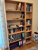 Ikea boekenkasten en bureau, Huis en Inrichting, Kasten | Boekenkasten, Ophalen, Met plank(en), 200 cm of meer, Eikenhout